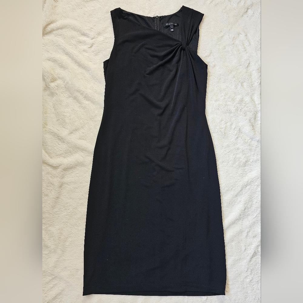 David Meister Black Sleeveless Cocktail Dress sz 6 EUC